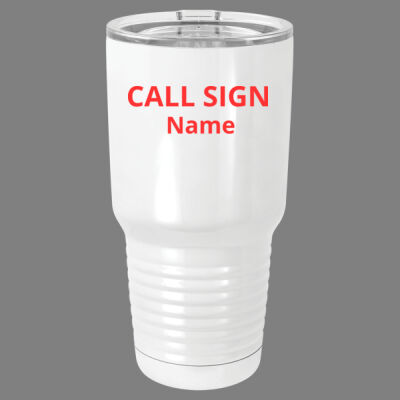 Tower - 30 oz. White Vacuum Insulated Tumbler w/Lid Thumbnail