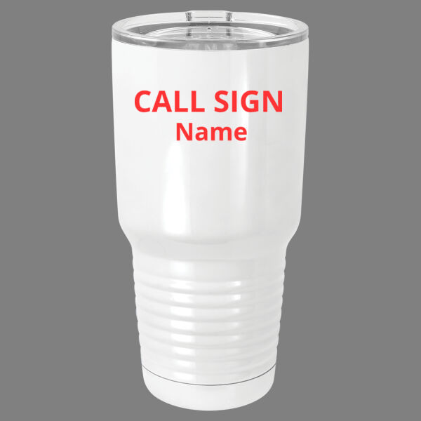 Tower - 30 oz. White Vacuum Insulated Tumbler w/Lid Thumbnail