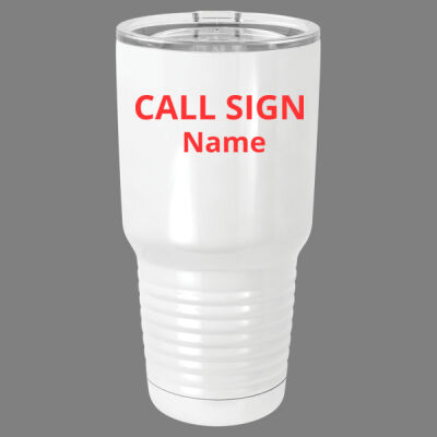 Key - 30 oz. White Vacuum Insulated Tumbler w/Lid Thumbnail