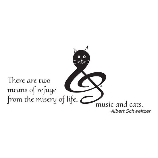 There are two means of refuge from the misery of life -- Music and Cats. Thumbnail