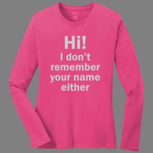 Cotton Women's Long Sleeve Tee Thumbnail