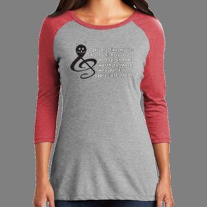 TriBlend Women's 3/4 Raglan Tee Thumbnail