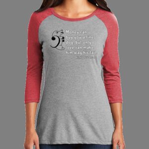 TriBlend Women's 3/4 Raglan Tee Thumbnail