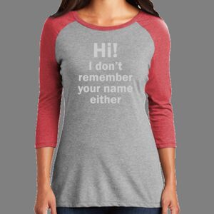 TriBlend Women's 3/4 Raglan Tee Thumbnail