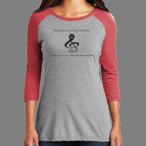 TriBlend Women's 3/4 Raglan Tee Thumbnail