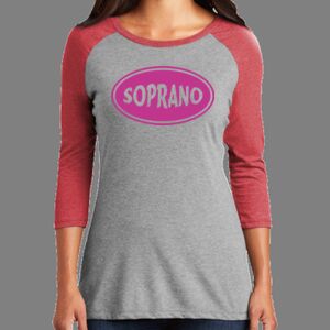 TriBlend Women's 3/4 Raglan Tee Thumbnail