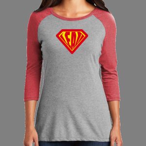 TriBlend Women's 3/4 Raglan Tee Thumbnail