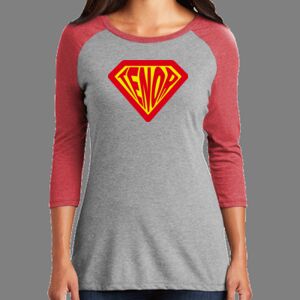 TriBlend Women's 3/4 Raglan Tee Thumbnail