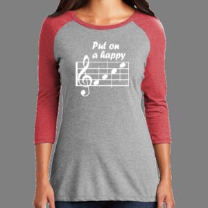 TriBlend Women's 3/4 Raglan Tee Thumbnail