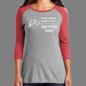 TriBlend Women's 3/4 Raglan Tee Thumbnail