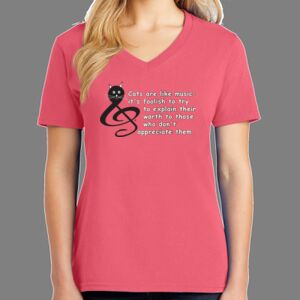 Cotton Women's V-neck Tee Thumbnail