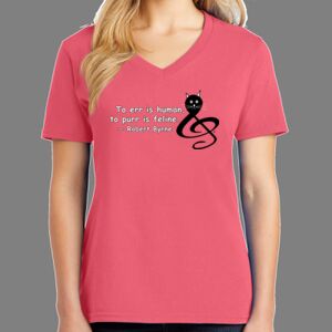 Cotton Women's V-neck Tee Thumbnail