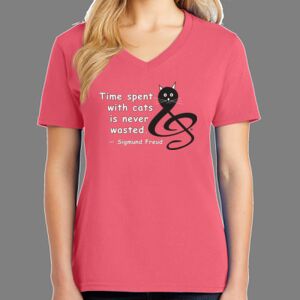 Cotton Women's V-neck Tee Thumbnail