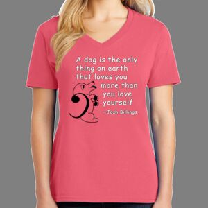 Cotton Women's V-neck Tee Thumbnail