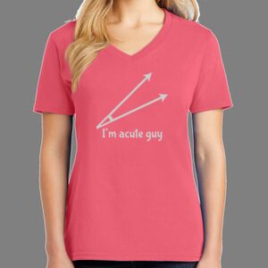 Cotton Women's V-neck Tee Thumbnail