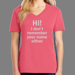 Cotton Women's V-neck Tee Thumbnail