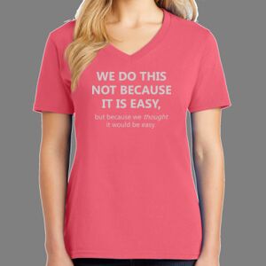 Cotton Women's V-neck Tee Thumbnail