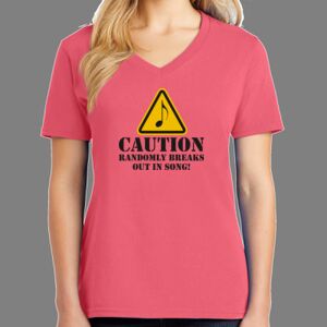 Cotton Women's V-neck Tee Thumbnail