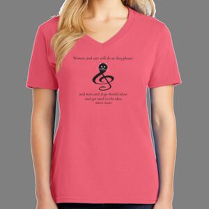 Cotton Women's V-neck Tee Thumbnail