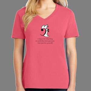 Cotton Women's V-neck Tee Thumbnail