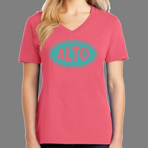 Cotton Women's V-neck Tee Thumbnail