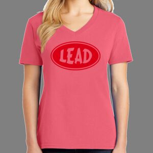 Cotton Women's V-neck Tee Thumbnail