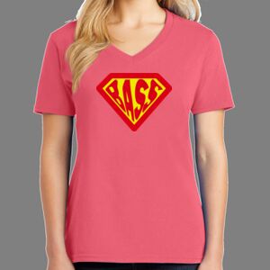 Cotton Women's V-neck Tee Thumbnail