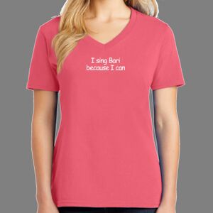 Cotton Women's V-neck Tee Thumbnail