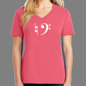 Cotton Women's V-neck Tee Thumbnail