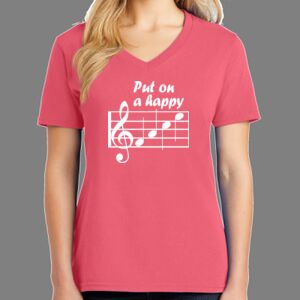 Cotton Women's V-neck Tee Thumbnail