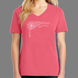 Cotton Women's V-neck Tee Thumbnail