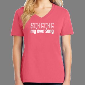 Cotton Women's V-neck Tee Thumbnail