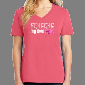 Cotton Women's V-neck Tee Thumbnail
