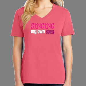 Cotton Women's V-neck Tee Thumbnail
