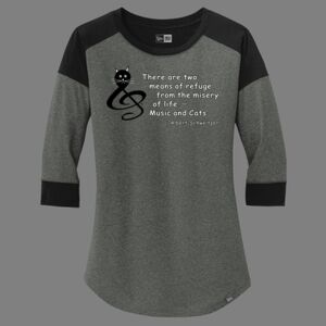 Women's Heritage Blend 3/4 Sleeve Baseball Raglan Tee Thumbnail