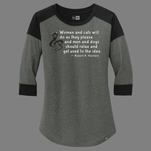 Women's Heritage Blend 3/4 Sleeve Baseball Raglan Tee Thumbnail