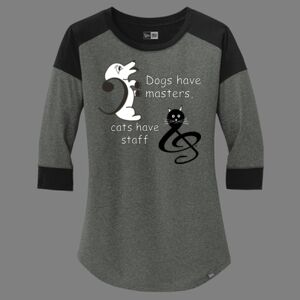 Women's Heritage Blend 3/4 Sleeve Baseball Raglan Tee Thumbnail