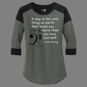 Women's Heritage Blend 3/4 Sleeve Baseball Raglan Tee Thumbnail