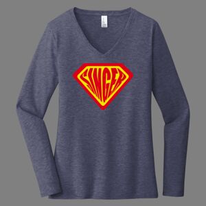 Women's Long Sleeve V-Neck Thumbnail