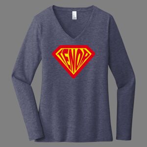 Women's Long Sleeve V-Neck Thumbnail