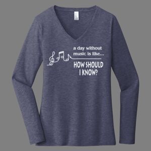 Women's Long Sleeve V-Neck Thumbnail