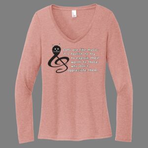 Women's Perfect Tri ® Long Sleeve V Neck Tee-music Thumbnail