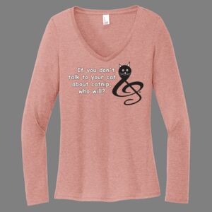 Women's Perfect Tri ® Long Sleeve V Neck Tee-music Thumbnail