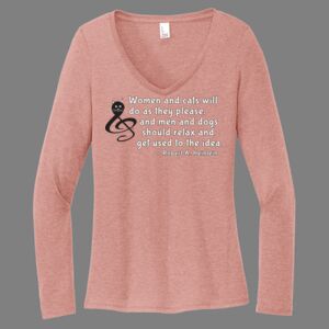 Women's Perfect Tri ® Long Sleeve V Neck Tee-music Thumbnail