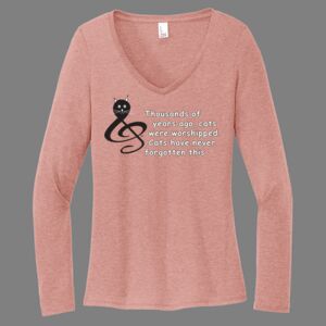 Women's Perfect Tri ® Long Sleeve V Neck Tee-music Thumbnail