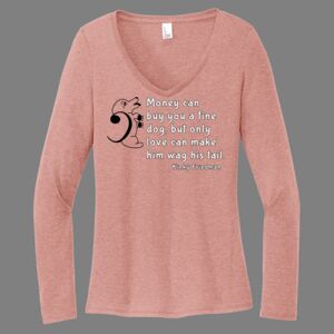 Women's Perfect Tri ® Long Sleeve V Neck Tee-music Thumbnail