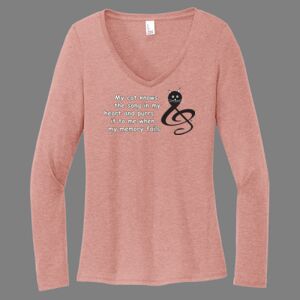 Women's Perfect Tri ® Long Sleeve V Neck Tee-music Thumbnail