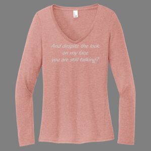 Women's Perfect Tri ® Long Sleeve V Neck Tee-music Thumbnail