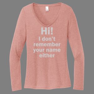 Women's Perfect Tri ® Long Sleeve V Neck Tee-music Thumbnail