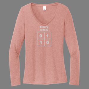 Women's Perfect Tri ® Long Sleeve V Neck Tee-music Thumbnail